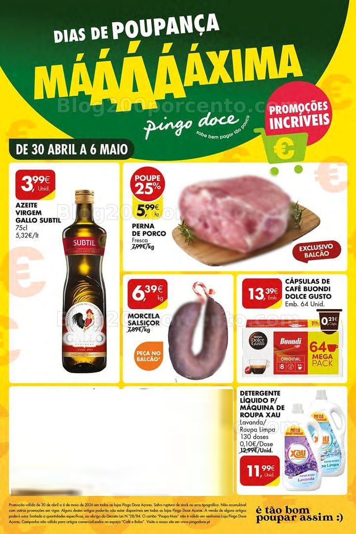 Antevisão Folheto PINGO DOCE Açores Promoções de 30 abril a 6 maio